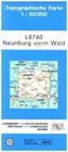 Topographische Karte Bayern Neunburg vorm Wald