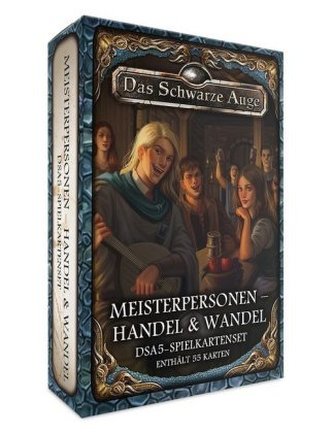 Das Schwarze Auge, DSA5-Spielkartenset Aventurische Meisterpersonen - Handel & Wandel