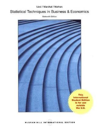 Statistical Techniques in Business and Economics
