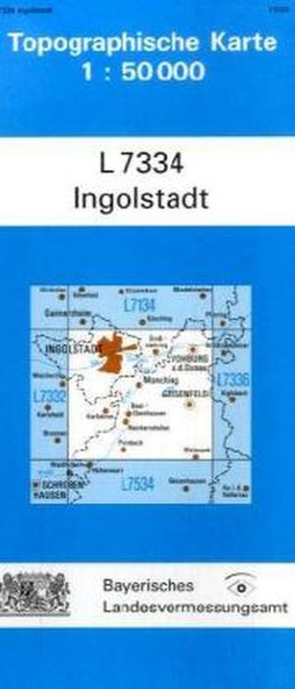 Topographische Karte Bayern Ingolstadt