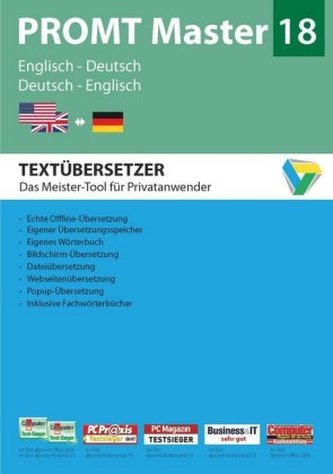 PROMT Master 18 Englisch-Deutsch / Deutsch-Englisch, 1 DVD-ROM