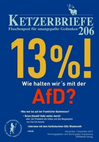 13%! Wie halten wir's mit der AfD?
