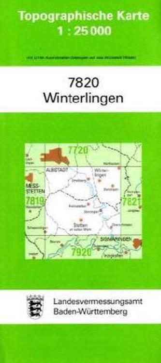 Topographische Karte Baden-Württemberg Winterlingen
