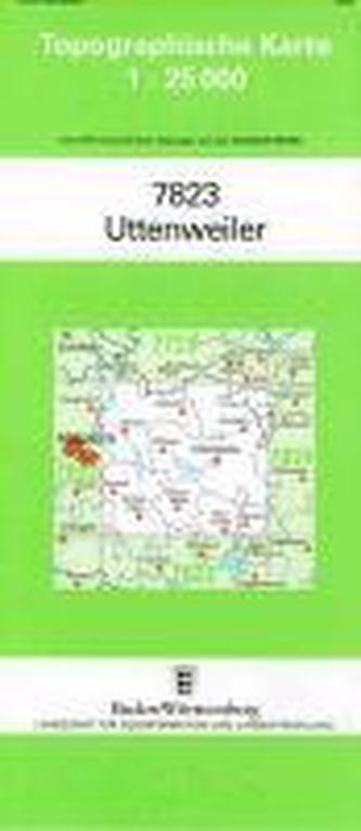 Topographische Karte Baden-Württemberg Uttenweiler