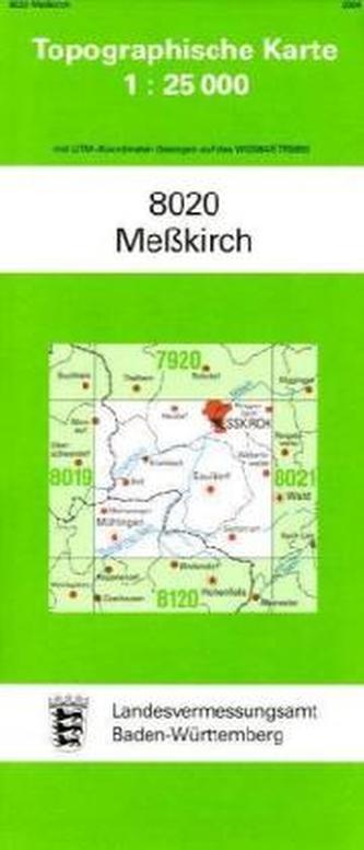 Topographische Karte Baden-Württemberg Messkirch