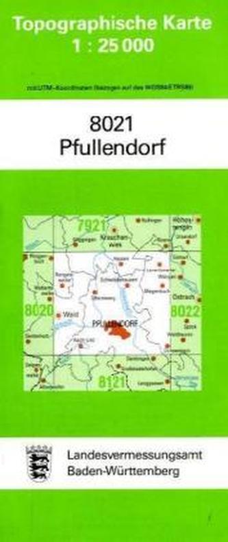 Topographische Karte Baden-Württemberg Pfullendorf