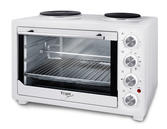 Trouba s grilem, 2 plotýnky, bílá, 45l T45L2P VIGAN Mammoth