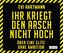 Ihr kriegt den Arsch nicht hoch, 1 Audio-CD