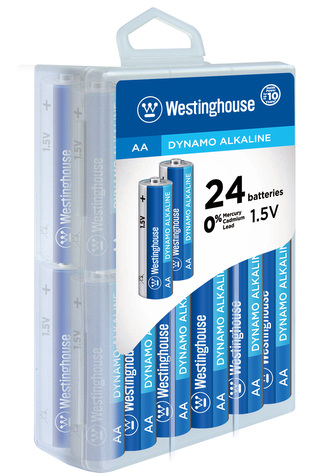 Baterie alkalická Westinghouse AA/LR6 1,5V Dynamo alkalická, krabička 24ks