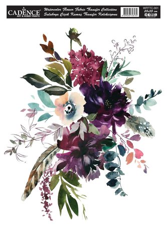 Cadence nažehlovací nálepka 25x35 cm - květiny 1