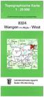 Topographische Karte Baden-Württemberg Wangen im Allgäu, West