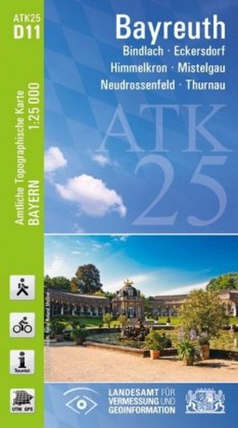 ATK25-D11 Bayreuth (Amtliche Topographische Karte 1:25000)