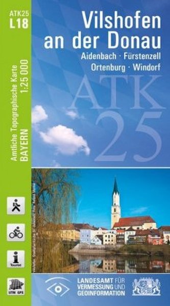ATK25-L18 Vilshofen an der Donau (Amtliche Topographische Karte 1:25000)