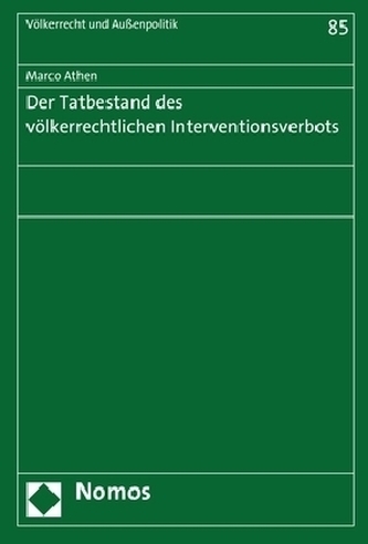 Der Tatbestand des völkerrechtlichen Interventionsverbots
