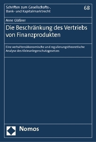 Die Beschränkung des Vertriebs von Finanzprodukten