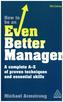 How to be an Even Better Manager