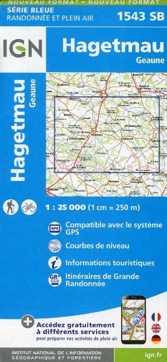 IGN Karte, Serie Bleue Hagetmau Geaune