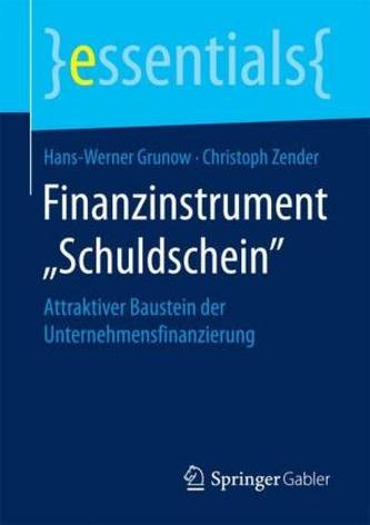 Finanzinstrument Schuldschein