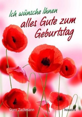 Ich wünsche Ihnen alles Gute zum Geburtstag