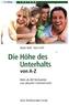 Die Höhe des Unterhalts von A-Z