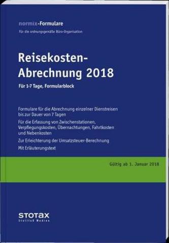 Für 1-7 Tage, Formularblock 2018