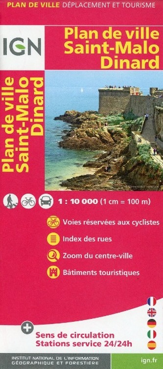 IGN Karte, Plan de ville Saint Malo, Dinard