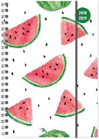 Collegetimer A5 Woche Melon Ringbuch 2018/2019