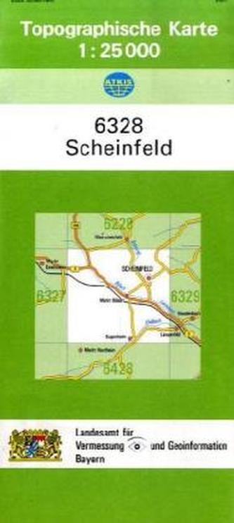 Topographische Karte Bayern Scheinfeld