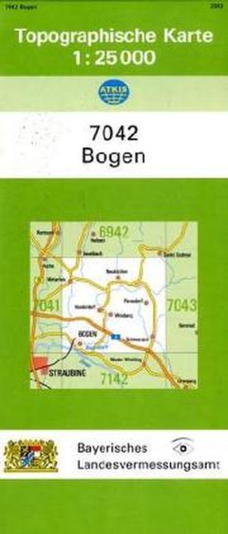 Topographische Karte Bayern Bogen
