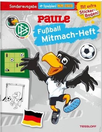 DFB PAULE Fußball Mitmach-Heft zur WM 2018 (mit Spielplan)