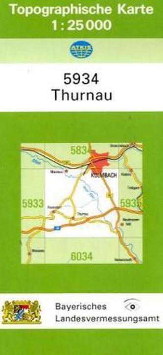 Topographische Karte Bayern Thurnau