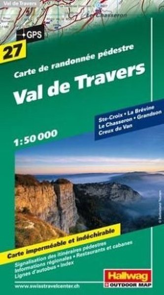 Hallwag Outdoor Map Val de Travers