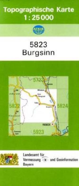 Topographische Karte Bayern Burgsinn