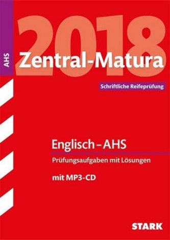 Zentral-Matura 2018 Österreich - Englisch - AHS, m. MP3-CD