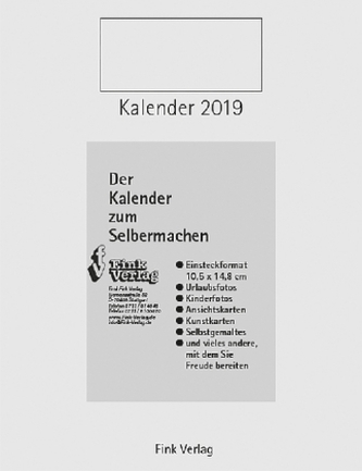 Kalender zum Selbermachen 2019
