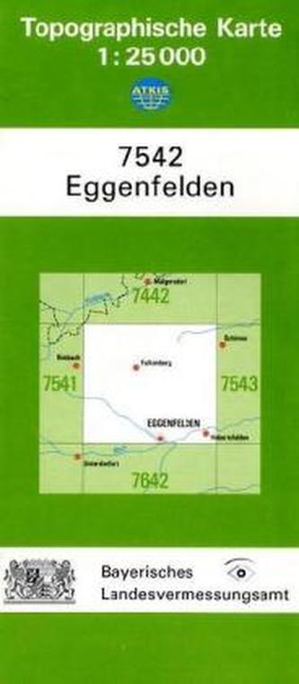 Topographische Karte Bayern Eggenfelden