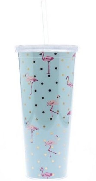 Tumbler: Flamingo - Trinkbecher im frischen Design: Flamingo
