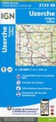 IGN Karte, Serie Bleue Uzerche Treignac