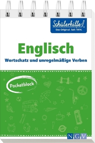 Pocketblock Englisch - Wortschatz und unregelmäßige Verben