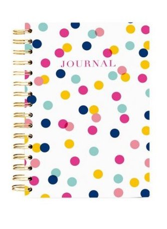 Hard Bound Journal: Large Polka Dots - Hardcover-Notizbuch mit stabiler Ringbindung: Große Punkte