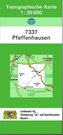 Topographische Karte Bayern Pfeffenhausen