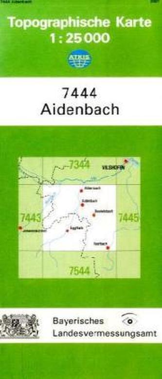 Topographische Karte Bayern Aidenbach