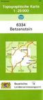 Topographische Karte Bayern Betzenstein