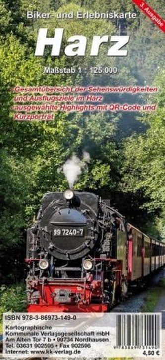 Harz, Biker- und Erlebniskarte