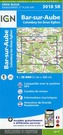 IGN Karte, Serie Bleue Bar-sur-Aube. Colombey-les-Deux-Églises