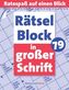Rätselblock in großer Schrift. Bd.79