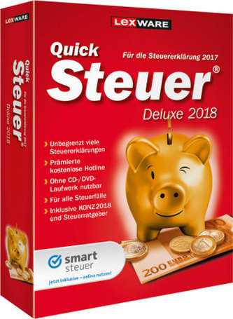 QuickSteuer Deluxe 2018, 1 DVD-ROM