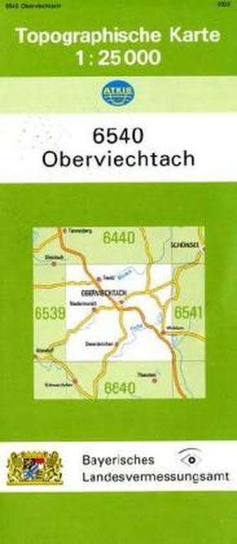 Topographische Karte Bayern Oberviechtach