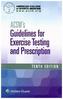 ACSM's Guidelines for Exercise Testing and Prescription