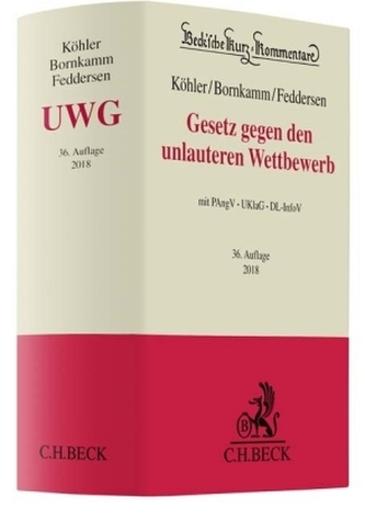 Gesetz gegen den unlauteren Wettbewerb (UWG), Kommentar